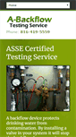 Mobile Screenshot of abackflowtesting.com